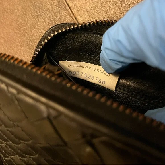 Bottega Veneta Black Imperatore Long Wallet Zipper Calf Leather - Picture 7 of 16